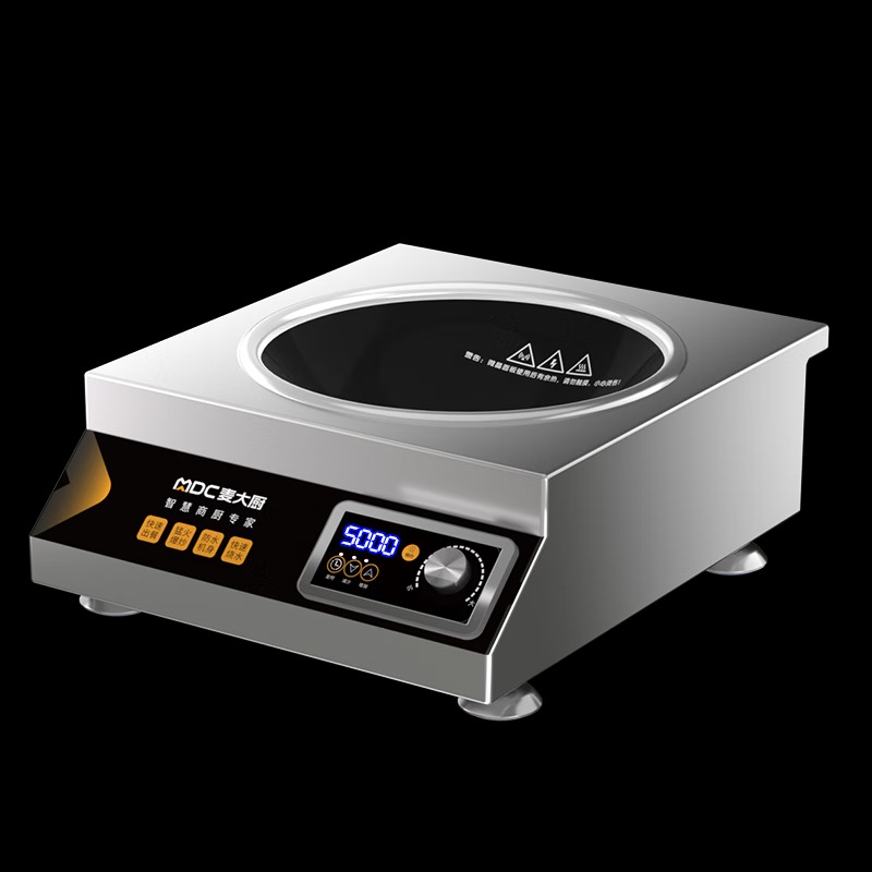 麦大厨220V旋钮+定时款台式凹炉5kW 
