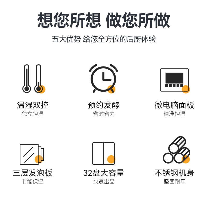 麦大厨16盘豪华旋钮型商用醒发发酵箱2.6kW