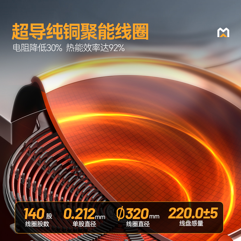 麦大厨星麦款304材质电磁单头单尾小炒炉10kw