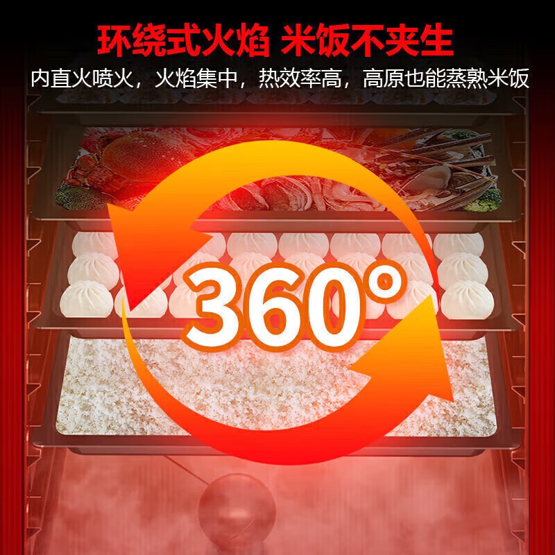  MDC商用高原蒸柜电热款6盘单门蒸饭柜8KW
